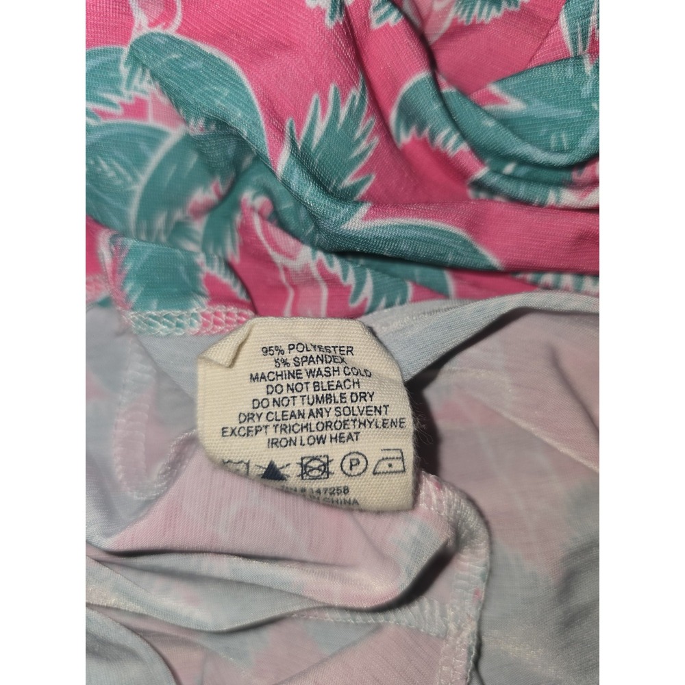 Simply Southern Women's‎ Top Pink With Palm Trees Size Large Tropical Beachy -76 - Picture 5 of 7